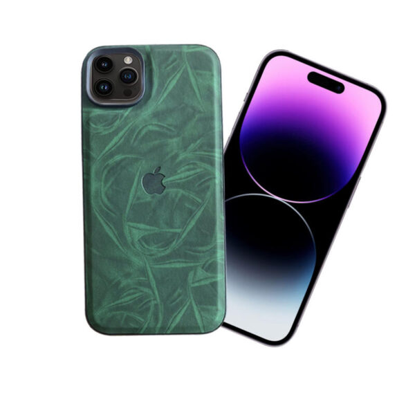 Leather Desing case  verde - Imagen 2