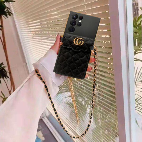 Leather Chain negro - Imagen 3