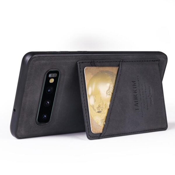Black Card Holder Leather case - Imagen 2