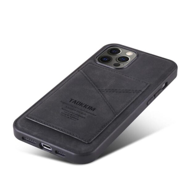 Black Card Holder Leather - Imagen 3