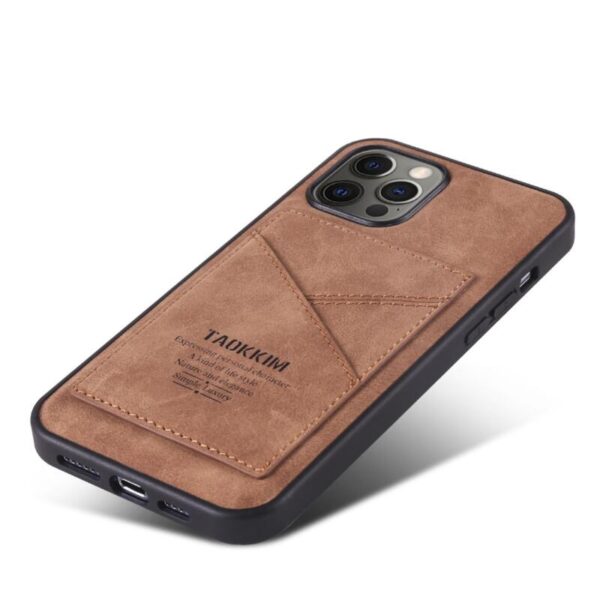 Brown Card Holder Leather - Imagen 3