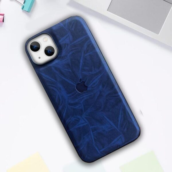Leather Desing case azul - Imagen 3