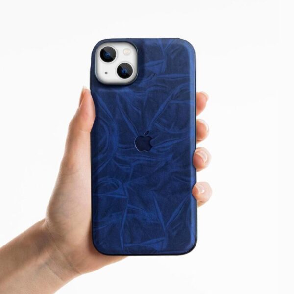 Leather Desing case azul - Imagen 2