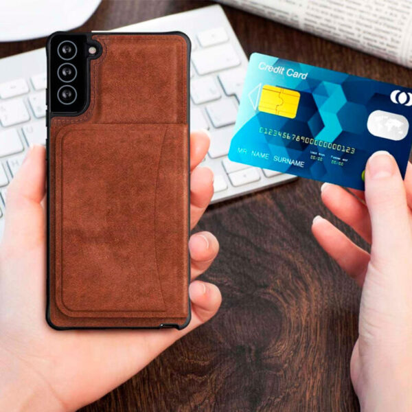 Wallet Leather case café - Imagen 3