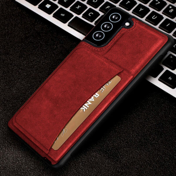 Wallet Leather case rojo - Imagen 2