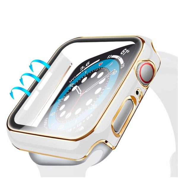 Screen Protector blanco con dorado 38/42/45mm
