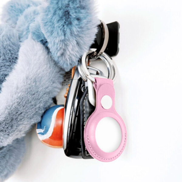 Leather Airtag rosado - Imagen 2