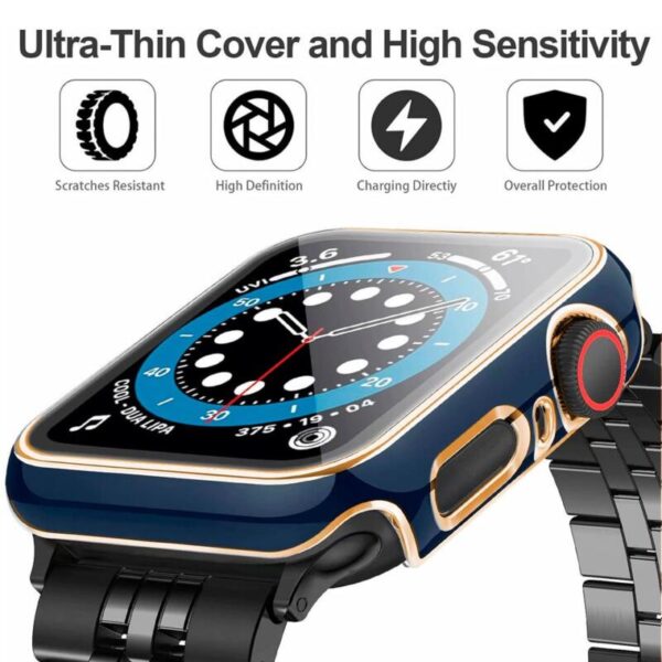 Screen Protector azul con dorado 38/42/45mm - Imagen 2