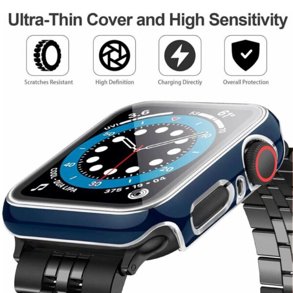 Screen Protector azul con plateado 38/42/45mm - Imagen 3