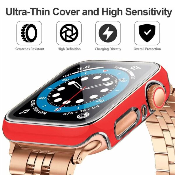 Screen Protector rojo con plateado 38/42/45mm - Imagen 2