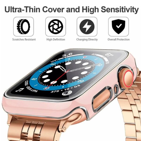 Screen Protector rosado con plateado 38/42/45mm - Imagen 3