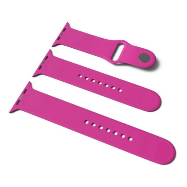 Correa para iwach de silicon fuscia 38/40 /42/44 mm - Imagen 3