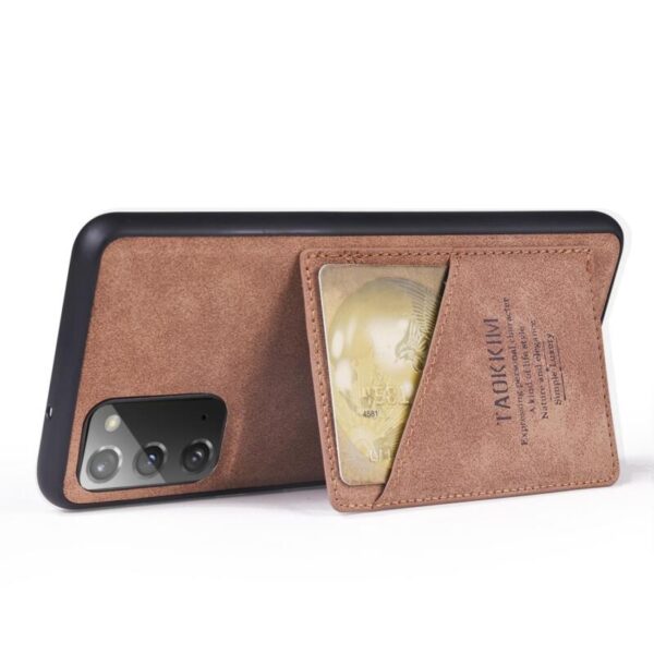 Brown Card Holder Leather case - Imagen 2