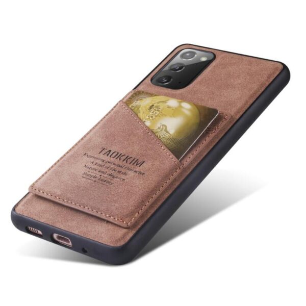 Brown Card Holder Leather case - Imagen 3