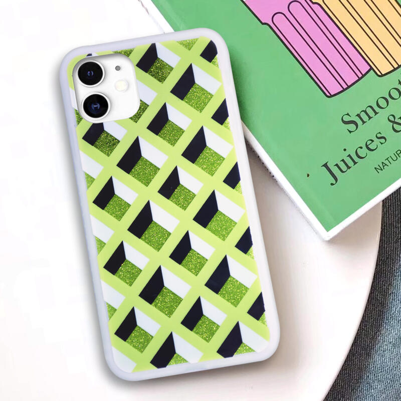 Green Geometric Case Diamond Geometric case verde – Micelu.net Venta de accesorios para ...
