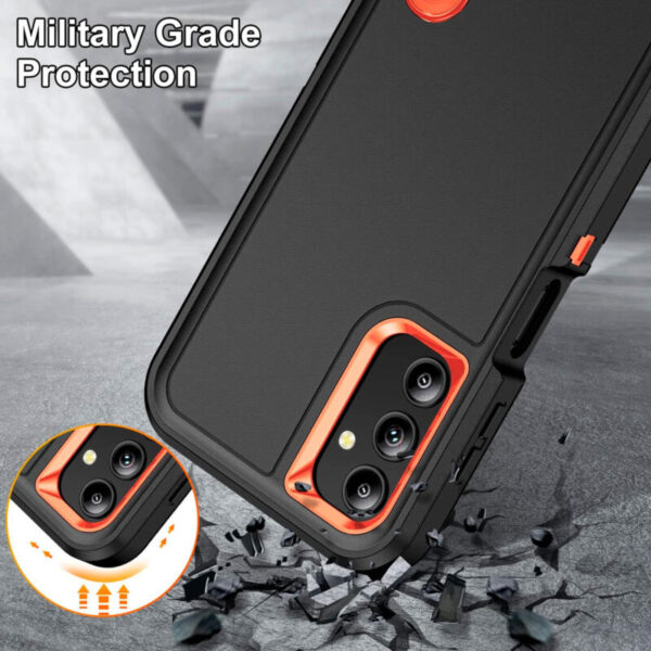 Hard case negro con anaranjado - Imagen 3
