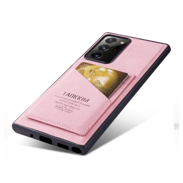 Pink Card Holder Leather - Imagen 3