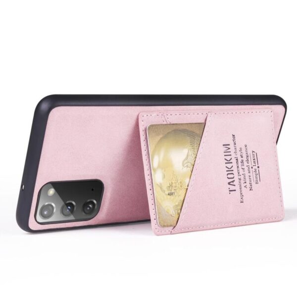 Pink Card Holder Leather case - Imagen 2