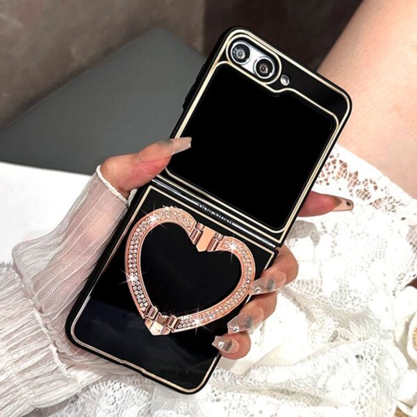 Heart Ring case negro