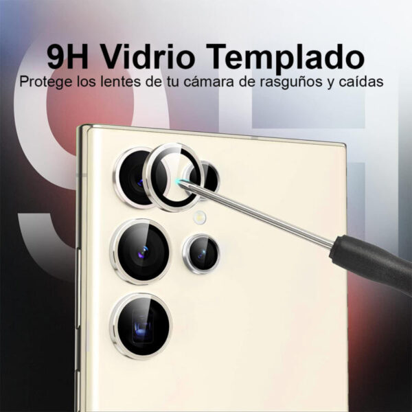 Protector de cámara dorado - Imagen 3