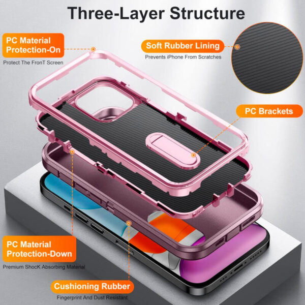 Hard case morado con rosado - Imagen 3