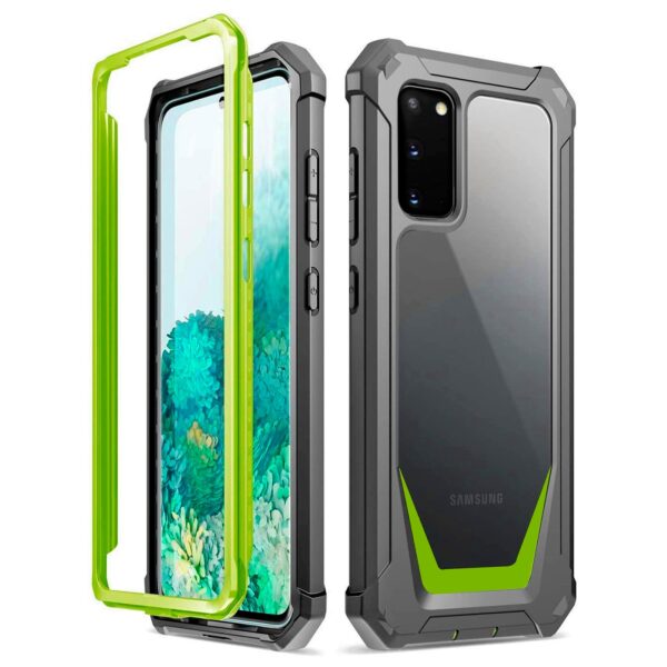 360° Guardian case gris con verde