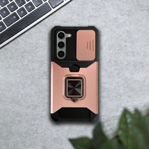 360° Shockproof Ring case rosa - Imagen 2