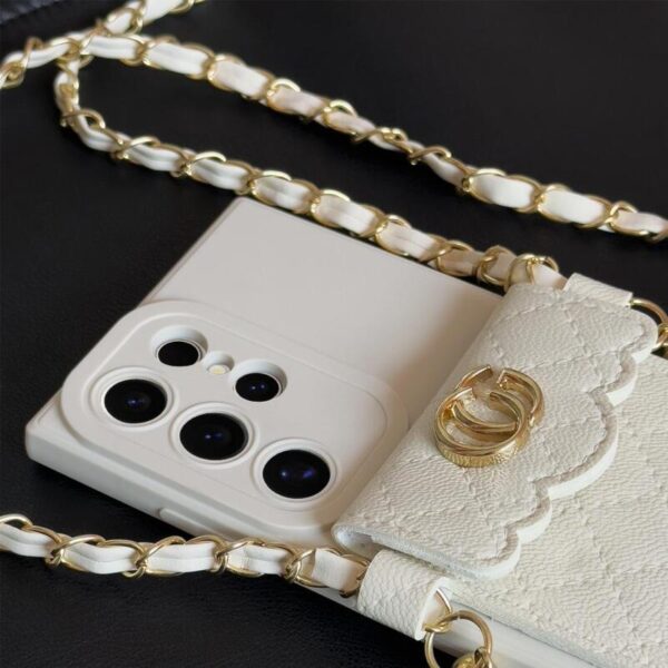Leather Chain case blanco - Imagen 4