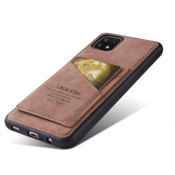 Brown Card Holder Leather case - Imagen 3