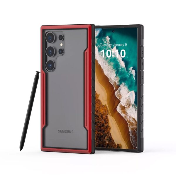 Metal Shield Defender case rojo