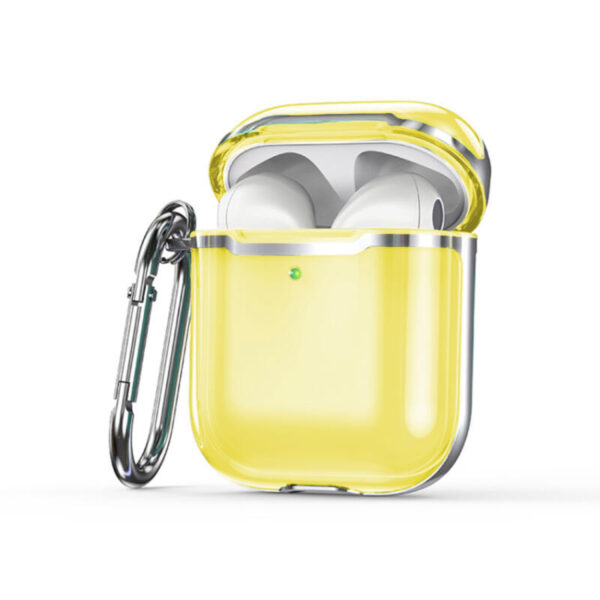 Delux case amarillo con plateado AirPods case 1.ª / 2.ª / 3.ª generación & 1.ª / 2.ª generación AirPods Pro - Imagen 3