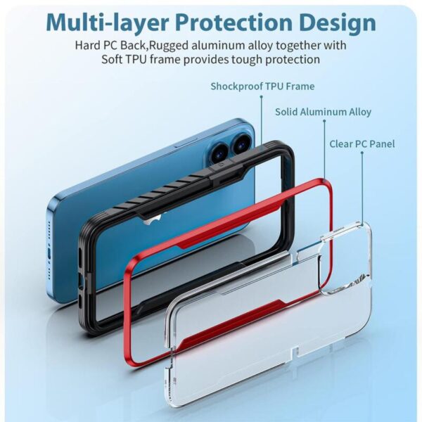 Metal Shield Defender case rojo - Imagen 2