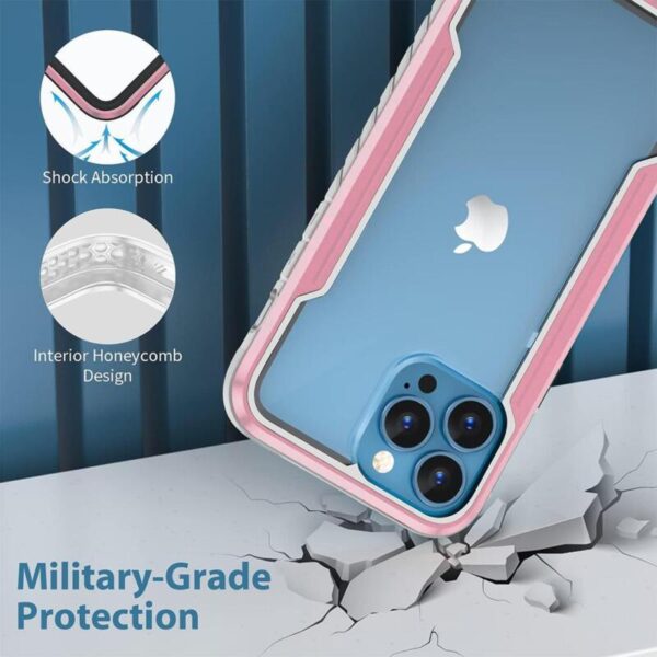 Metal Shield Defender case rosa con gris - Imagen 3