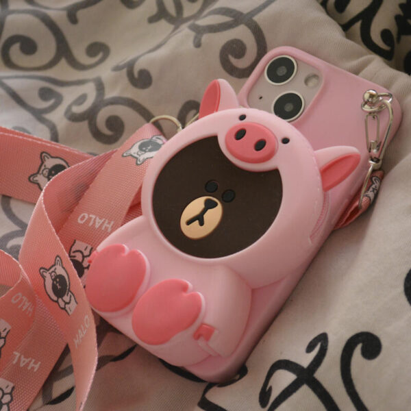 Silicon Bear case rosado - Imagen 3