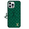 LV verde Leather case