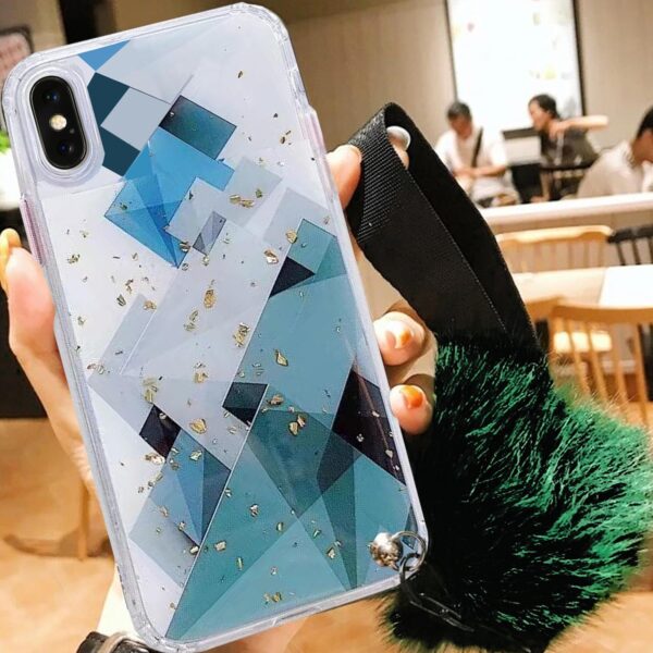 Glitter Shapes case verde - Imagen 2