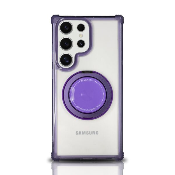 Clear Ring Magsafe case morado