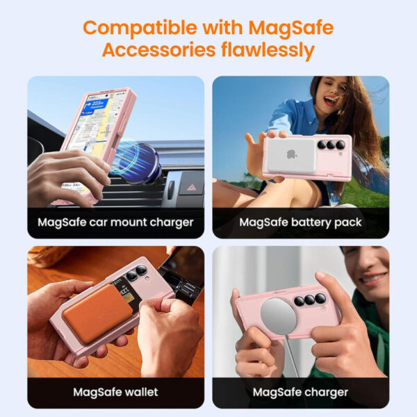 360° Protection Magsafe case rosa - Imagen 4