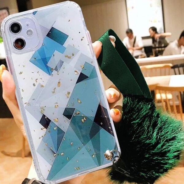 Glitter Shapes case verde - Imagen 2