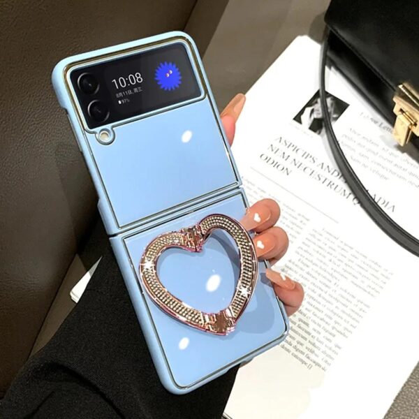 Heart Ring case celeste