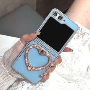 Heart Ring case celeste