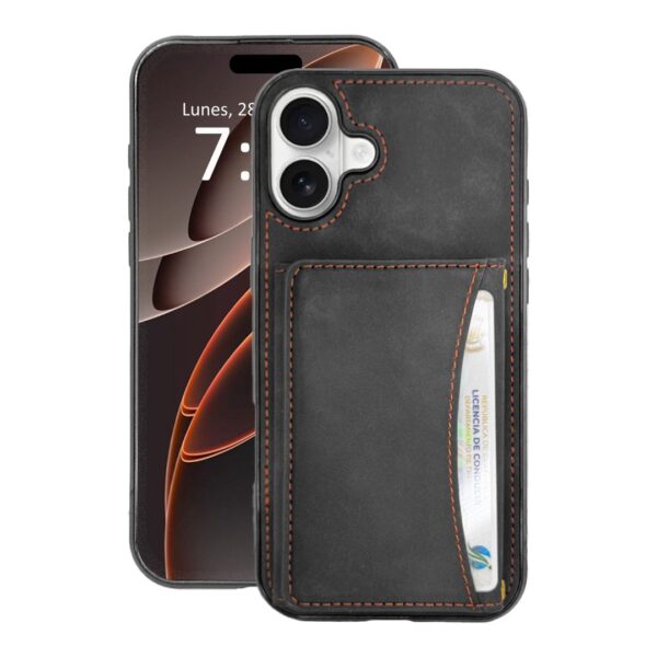 Wallet Leather case negro M2