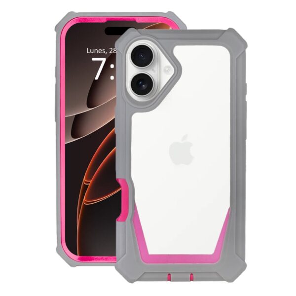 360° Guardian case rosa con gris