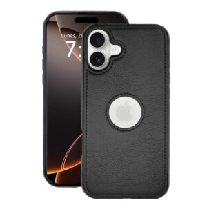 Shockproof Leather case negro
