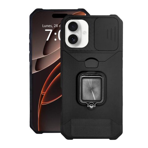 360° Shockproof Ring case negro