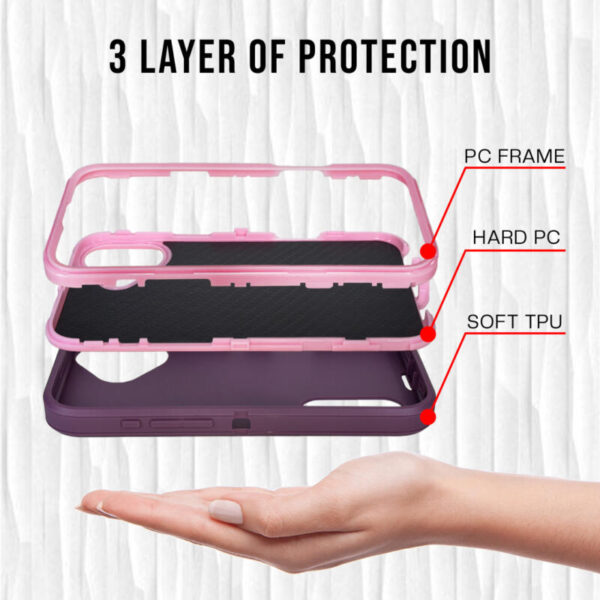 Hard case morado con rosado - Imagen 2