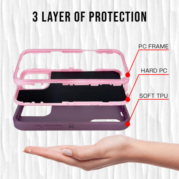 Hard case morado con rosado - Imagen 3