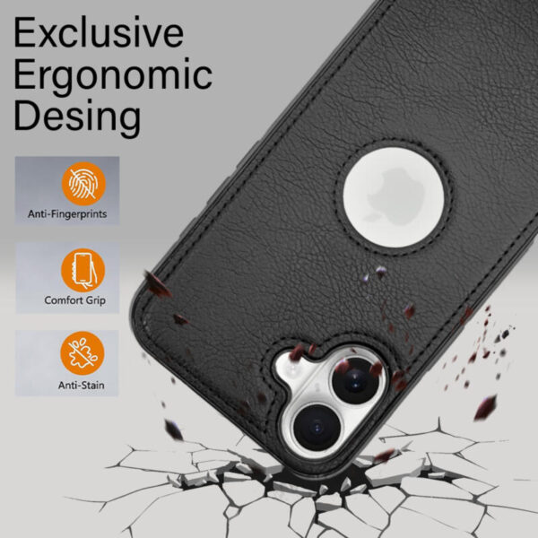 Shockproof Leather case negro - Imagen 2