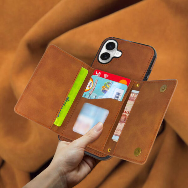 Wallet Leather case café M2 - Imagen 2