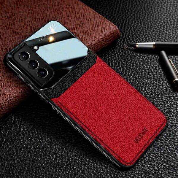 Hybrid Leather case rojo